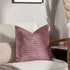 Lanzo Cut Velvet Piped Cushion Moonbeam